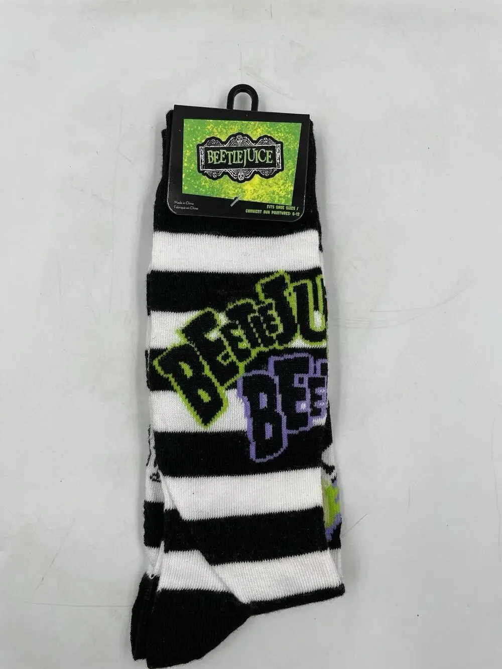 Beetlejuice Socks Size 6-12